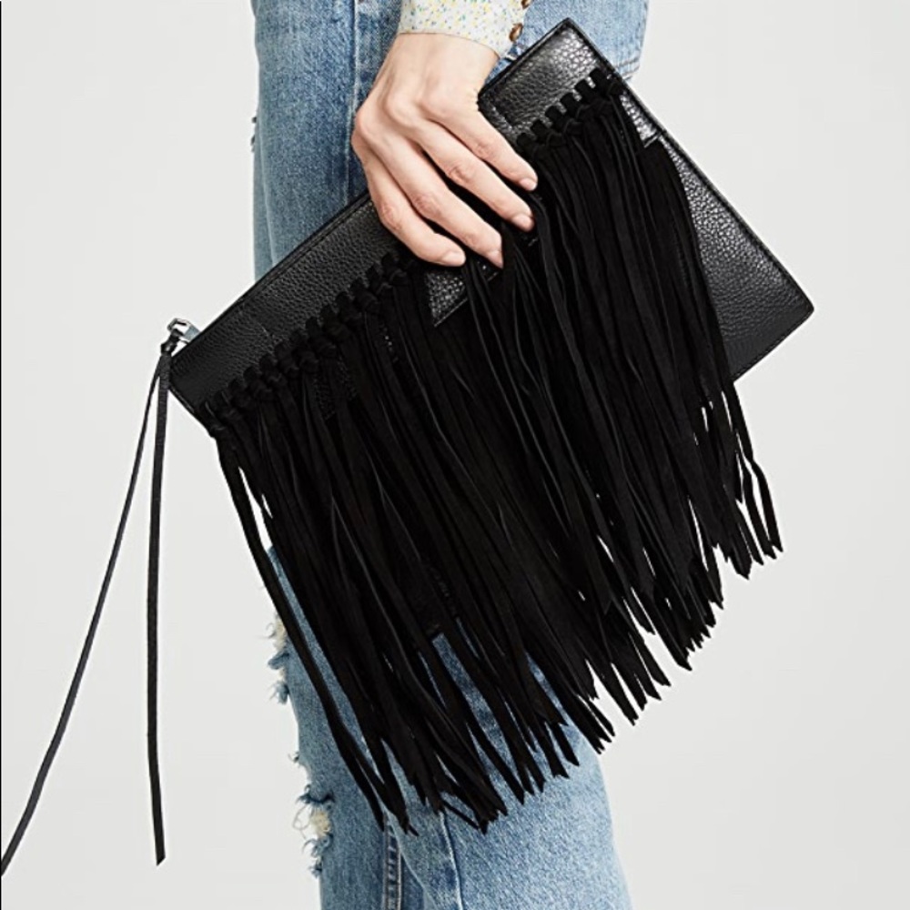 Rebecca Minkoff Stevie Clutch NWT! FRINGE!